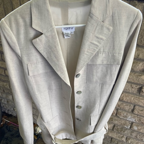 Linen Together duster jacket with belt - Picture 1 of 4